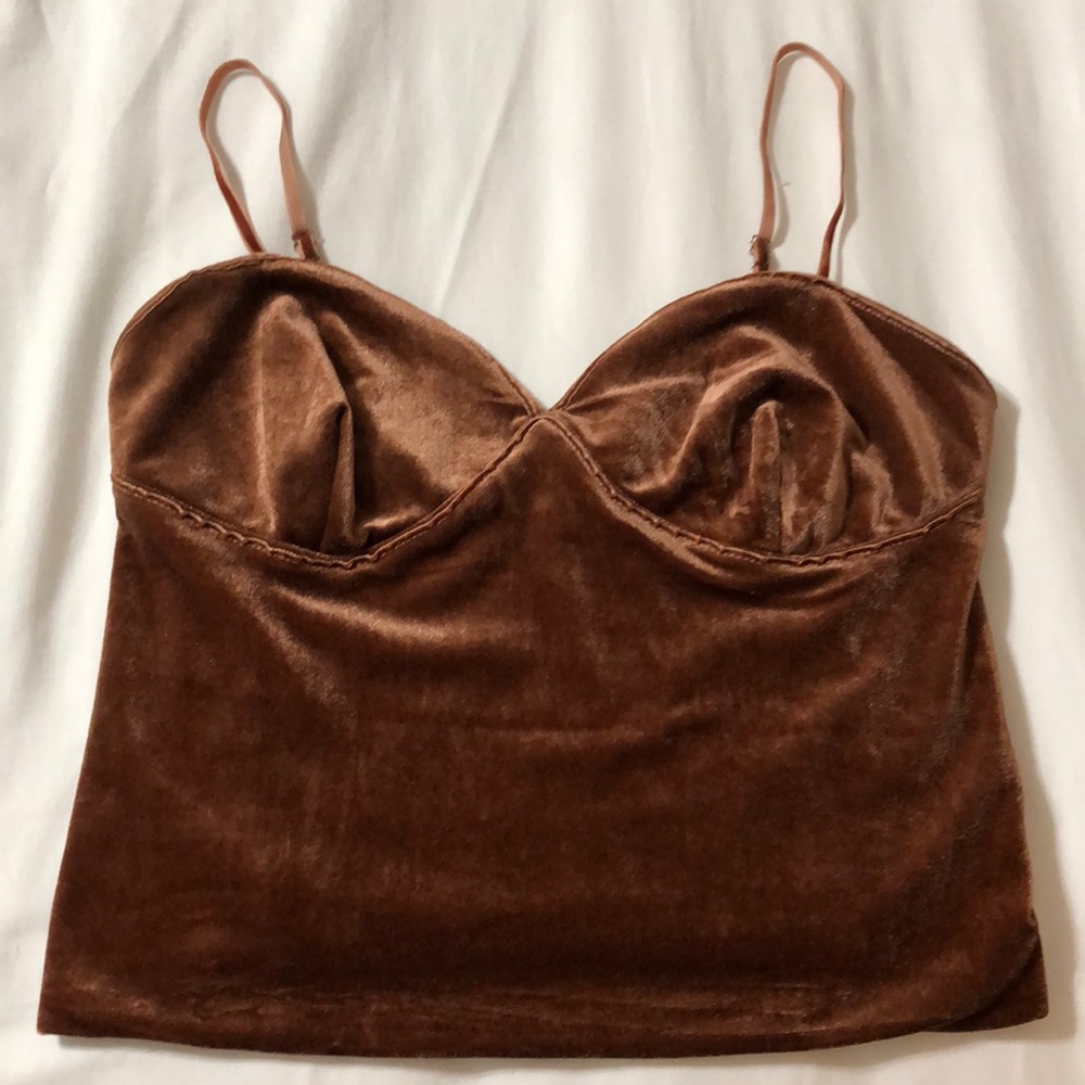 Velvet crop top